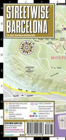 Streetwise Barcelona: City Center Street Map of Barcelona Spain Streetwise Barce - Wide World Maps & MORE! - Book - Wide World Maps & MORE! - Wide World Maps & MORE!