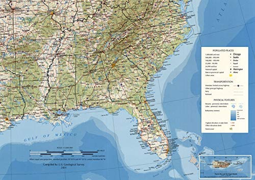 General Reference Map of the United States [Paper/Non-Laminated] - Wide World Maps & MORE! - Map - United States Department of the Interior - Wide World Maps & MORE!