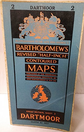 Bartholomew's Revised Half-Inch Contoured Maps: Sheet 36. Dartmoor - Wide World Maps & MORE! - Book - Wide World Maps & MORE! - Wide World Maps & MORE!