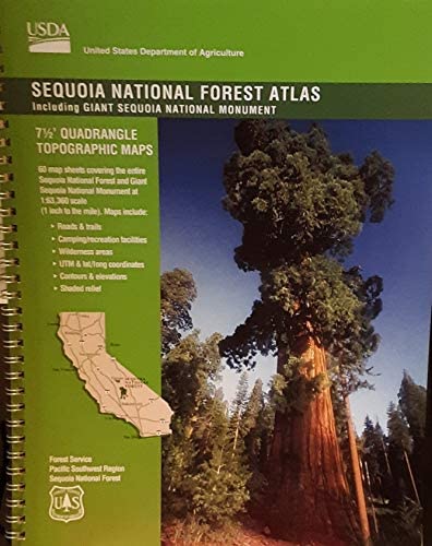 Sequoia National Forest Atlas (Including Giant Sequoia National Monument) - Wide World Maps & MORE! - Map - USDA - Wide World Maps & MORE!