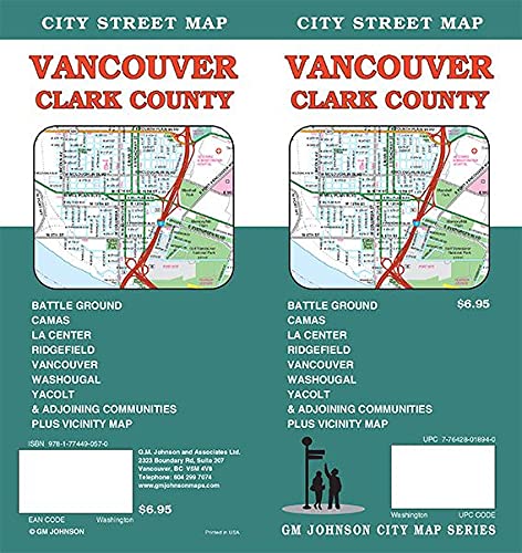Vancouver / Clark County, Washington Street Map [Map] GM Johnson - Wide World Maps & MORE!