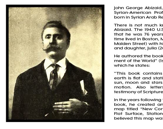 Abizaid's New Correct Map of the Flat Surface Stationary Earth 1920 (Flat Earth Map) - Wide World Maps & MORE!