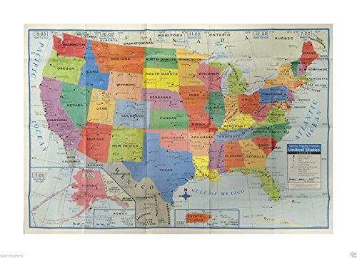 2015 Superior Mapping United States US Wall Map - 40" × 28" USA Large Poster Size - Home School Office - Wide World Maps & MORE! - Map - Superior Mapping Company - Wide World Maps & MORE!