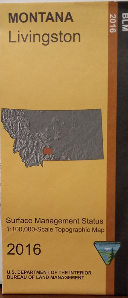 Livingston Montana Surface Management Status Map 1:100,000 - Wide World Maps & MORE!