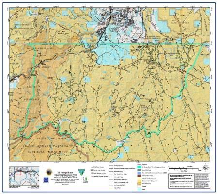 St. George Basin Travel Management Area Paper/Non-Laminated - Wide World Maps & MORE!