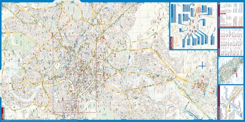 Laminated Rome City Streets Map by Borch (English, Spanish, French, Italian and German Edition) - Wide World Maps & MORE! - Map - Borch - Wide World Maps & MORE!