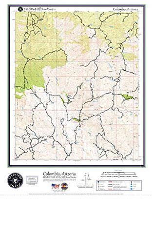 Columbia, Arizona / Off-Road Series - Wide World Maps & MORE! - Map - Adventure iDiaz Maps - Wide World Maps & MORE!