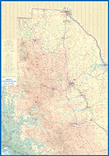 Mexico: Chihuahua & Coahuila States Travel Reference Map 1:750K - Wide World Maps & MORE!