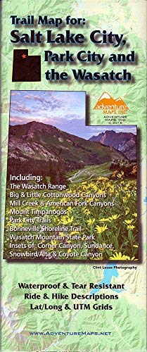 Salt Lake City,Park City and the Wasatch Trail Map - Wide World Maps & MORE! - Book - Wide World Maps & MORE! - Wide World Maps & MORE!