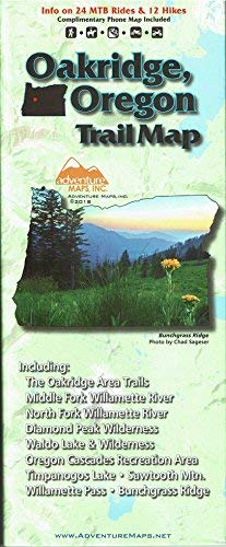 Oakridge, Oregon Trail Map - Wide World Maps & MORE! - Map - Adventure Maps - Wide World Maps & MORE!