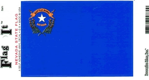 Nevada State Flag Vinyl Flag Decal 6-Pack - Wide World Maps & MORE!