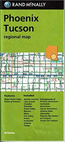 Phoenix Tucson Regional Map - Wide World Maps & MORE! - Map - Rand McNally - Wide World Maps & MORE!