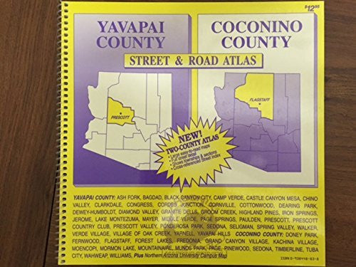 Yavapai County, Coconino County street & road atlas - Wide World Maps & MORE! - Book - Wide World Maps & MORE! - Wide World Maps & MORE!