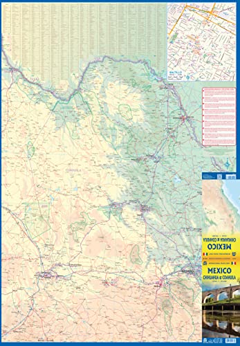 Mexico: Chihuahua & Coahuila States Travel Reference Map 1:750K - Wide World Maps & MORE!