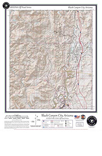 Black Canyon City, Arizona / Off-Road Series - Wide World Maps & MORE! - Map - Adventure iDiaz Maps - Wide World Maps & MORE!