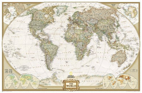 2012 World Executive [Enlarged and Laminated] (National Geographic Reference Map) - Wide World Maps & MORE! - Map - National Geographic Maps - Wide World Maps & MORE!