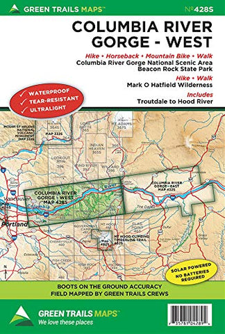 Green Trails Columbia Gorge West - Wide World Maps & MORE! - Book - Green Trails Maps - Wide World Maps & MORE!