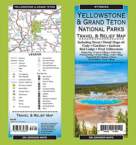 Yellowstone / Grand Teton National Parks, Wyoming Recreation Map - Wide World Maps & MORE!