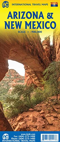 Arizona & New Mexico Travel Reference Map 1:900K - Wide World Maps & MORE!