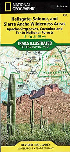 Hellsgate, Salome, & Sierra Ancha Wilderness Areas, Sitgreaves, Coconino, and Tonto National Forests, Arizona - Wide World Maps & MORE!