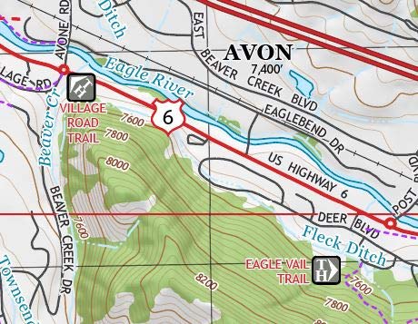 Beaver Creek Colorado Ski Area Topographic Keepsake Poster Map (with ski runs, lifts and gondolas; hiking trails, topo markings & elevation markings) - Wide World Maps & MORE! - Book - Wide World Maps & MORE! - Wide World Maps & MORE!