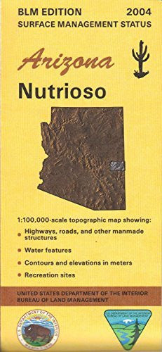 Nutrioso (Arizona Surface Management Status 1:100,000-Scale Topographic Map) - Wide World Maps & MORE!