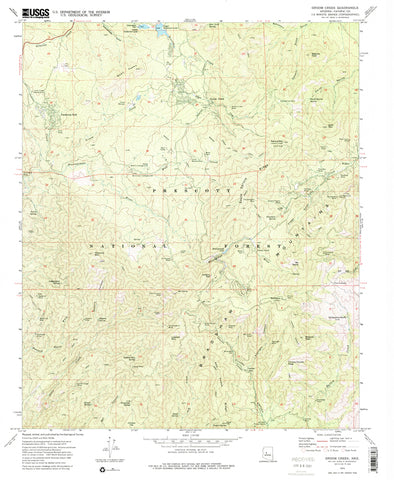 Groom Creek, AZ (7.5'×7.5' Topographic Quadrangle) - Wide World Maps & MORE! - Map - Wide World Maps & MORE! - Wide World Maps & MORE!