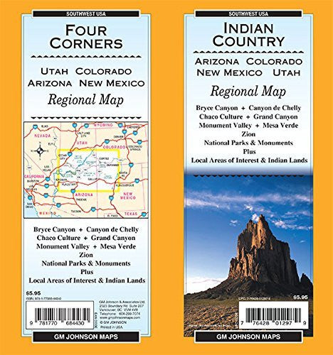 Indian Country / Four Corners (AZ,CO,NM,UT), State Map - Wide World Maps & MORE! - Map - Wide World Maps & MORE! - Wide World Maps & MORE!