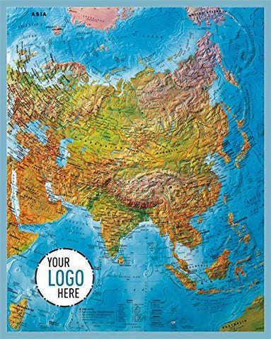 Asia, Phy, 34x27, - Wide World Maps & MORE! - Office Product - Gabelli US - Wide World Maps & MORE!