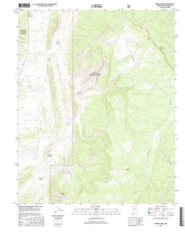 French Mesa, New Mexico 2017 (US Topo 7.5'?7.5' Topographic Quadrangle) [Map] United States Geological Survey - Wide World Maps & MORE!