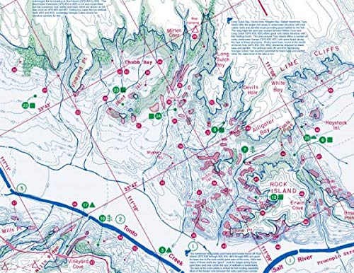 Roosevelt Lake with GPS! Improved! with Both Natural & Artificial Fish Habitat Locations! Waterproof and Tearproof Plastic! - Wide World Maps & MORE! - Map - Fish-N-Map Company - Wide World Maps & MORE!