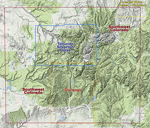 Southwest Colorado Trails Recreation Topo Map - Wide World Maps & MORE!