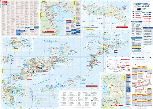 Virgin Islands, US & British (English and German Edition) - Wide World Maps & MORE! - Map - Berndtson Maps - Wide World Maps & MORE!