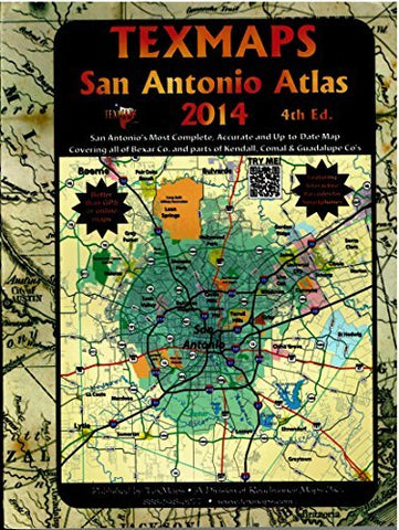 San Antonio Atlas - Wide World Maps & MORE! - Book - TexMaps - Wide World Maps & MORE!