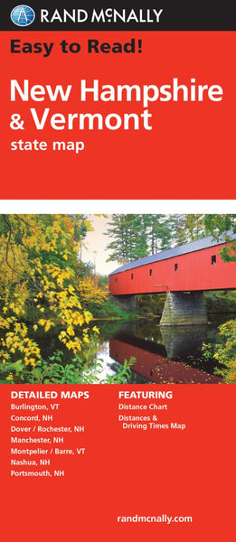 Easy To Read: New Hampshire, Vermont (Rand McNally Easy to Read!) - Wide World Maps & MORE! - Book - Wide World Maps & MORE! - Wide World Maps & MORE!