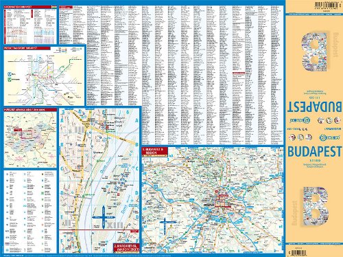 Laminated Budapest City Streets Map by Borch (English Edition) - Wide World Maps & MORE! - Book - Borch - Wide World Maps & MORE!