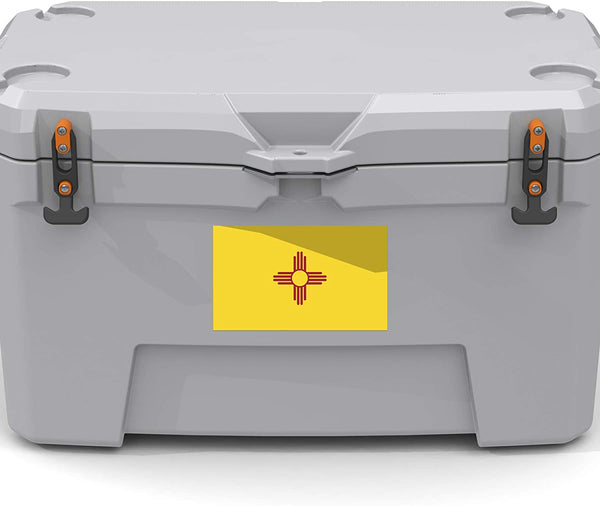 2-Pack New Mexico State Flag Decal Stickers | Official Flag of New Mexico Stickers | 5-Inches by 3-Inches | Premium Quality Vinyl | PD337 - Wide World Maps & MORE!
