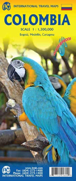 Colombia Travel Reference Map (Waterproof) 1:1,300,000 - Wide World Maps & MORE! - Map - ITMB Publishing, Ltd. - Wide World Maps & MORE!