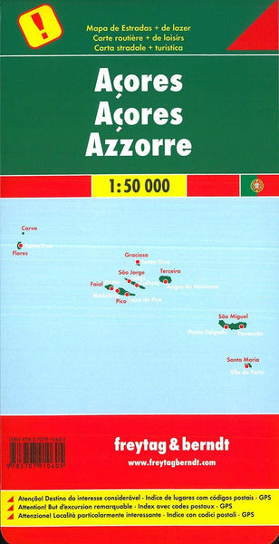 Azores (English, Spanish, French, Italian and German Edition) - Wide World Maps & MORE! - Book - Wide World Maps & MORE! - Wide World Maps & MORE!