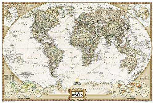 World Executive [Poster Size and Gloss Laminated] (National Geographic Reference Map) by National Geographic Maps - Reference (2014-12-01) - Wide World Maps & MORE! - Map - National Geographic - Wide World Maps & MORE!