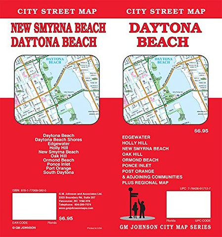 Daytona Beach, Florida Street Map [Map] GM Johnson - Wide World Maps & MORE!
