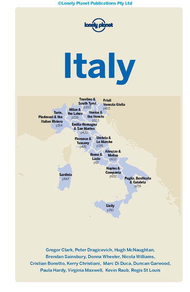 Lonely Planet Italy (Travel Guide) - Wide World Maps & MORE! - Book - Lonely Planet - Wide World Maps & MORE!
