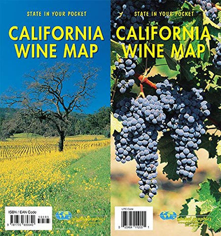 California Wine Map, California - Wide World Maps & MORE! - Book - Wide World Maps & MORE! - Wide World Maps & MORE!