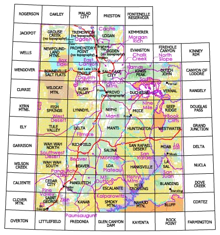 Kanab Surface Management Status 1:100,000-Scale Topographic Map (Utah 60 ? 30 Minute Series) [Map] Bureau of Land Management - Wide World Maps & MORE!