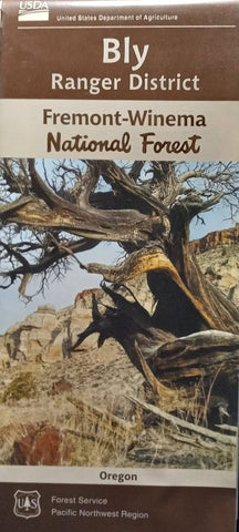 Bly Ranger District Fremont Winema National Forest Map - Wide World Maps & MORE!