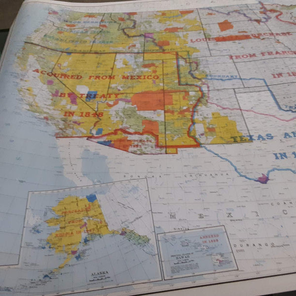 United States showing the extent of Public Land Surveys (1965) - Wide World Maps & MORE! - Book - Wide World Maps & MORE! - Wide World Maps & MORE!