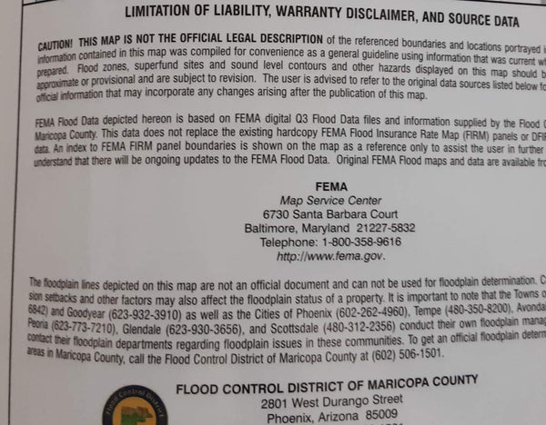 Metropolitan Phoenix Hazards and Warnings Paper/Non-Laminated Wall Map - Wide World Maps & MORE! - Map - Wide World Maps & MORE! - Wide World Maps & MORE!