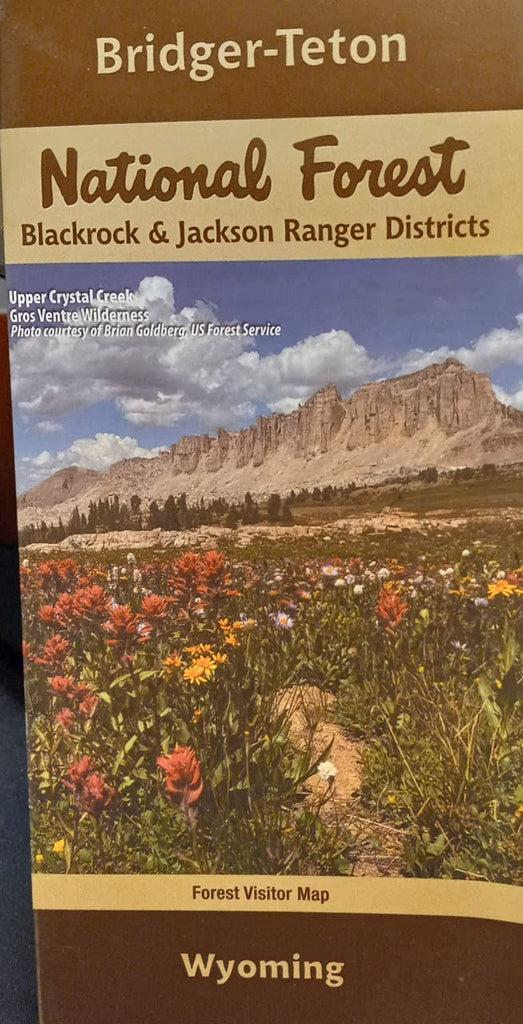 Bridger-Teton Blackrock and Jackson Ranger Districts National Forest Map - Wide World Maps & MORE!