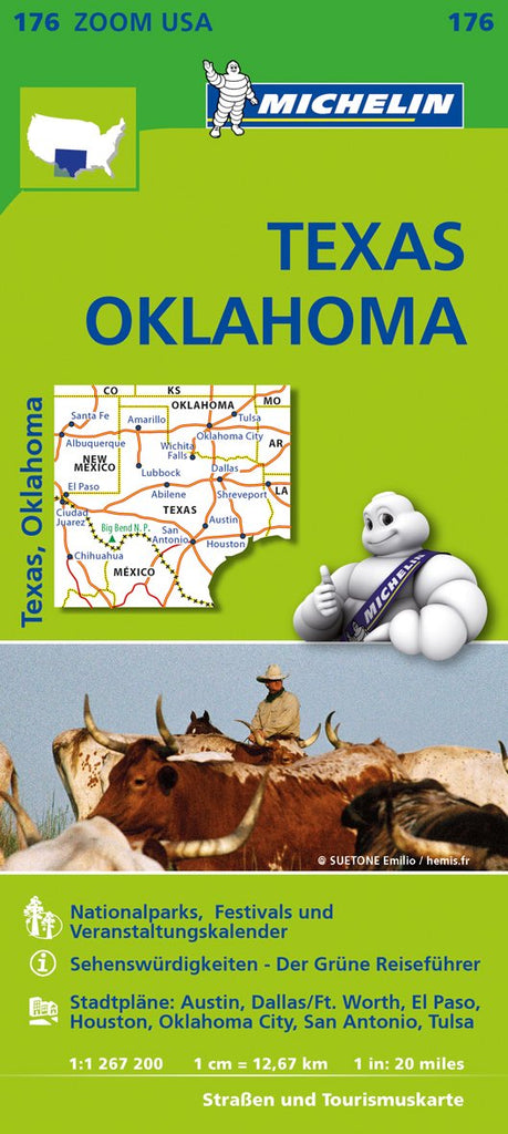 Michelin Zoomkarte Texas Oklah Imported by Yulo inc. - Wide World Maps & MORE!