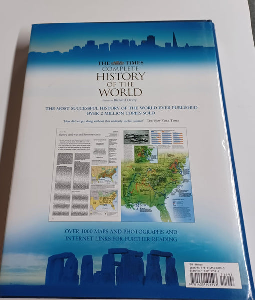 Times Complete History of the World [Hardcover] Richard Overy - Wide World Maps & MORE!